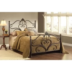 Newton Bed With Rails - Antique Brown (Queen) - Hillsdale Furniture -Baxton Studio Store GUEST 42683562 566a 402f bbe1 9e1a3b9bffcb