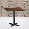 Flash Furniture 30'' Square Walnut Laminate Table Top With 22'' X 22'' Table Height Base 1 Flash Furniture 30'' Square Walnut Laminate Table Top With 22'' X 22'' Table Height Base -Baxton Studio Store GUEST 42965178 2722 4a82 a524 c142f57d8c11
