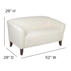 Flash Furniture HERCULES Imperial Series LeatherSoft Loveseat With Cherry Wood Feet 17 Flash Furniture HERCULES Imperial Series LeatherSoft Loveseat With Cherry Wood Feet -Baxton Studio Store GUEST 43f1d824 1e35 43e1 a554 05b22f8da2bd