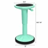 Costway Wobble Chair Height Adjustable Active Learning Stool Sitting Home Office Green Backless Silicone -Baxton Studio Store GUEST 442bac4b 4599 4273 9163 ce8feeaaae80