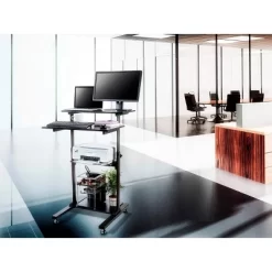 Monoprice Height Adjustable PC Workstation Cart For Sit-Stand -Baxton Studio Store GUEST 444c8d87 4427 4b9f 8130 22c3043a4f4e