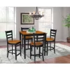 36"x36" Counter Height Dining Set With 4 Emily Stools - International Concepts -Baxton Studio Store GUEST 452bb19a 89a4 461d 912a d81a2d3dcec7