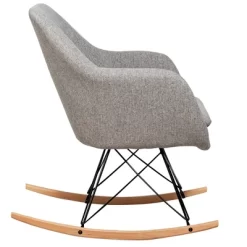 Costway Rocking Chair Fabric Rocker Upholstered Single Sofa Chair Accent Armchair Grey 19 Costway Rocking Chair Fabric Rocker Upholstered Single Sofa Chair Accent Armchair Grey -Baxton Studio Store GUEST 45556372 a7e3 44e7 98cd c167c702aece