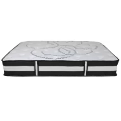 Flash Furniture 14 Inch Metal Platform Bed Frame With 12 Inch Pocket Spring Mattress In A Box And 3 Inch Cool Gel Memory Foam Topper -Baxton Studio Store GUEST 45a30682 91c7 4c4f bbb8 1dbd15364f93
