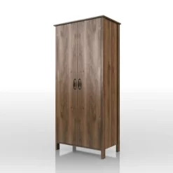 Andreasson Wardrobe Closet Distressed Walnut - HOMES: Inside + Out -Baxton Studio Store GUEST 45a66719 6819 4e3d 92c2 7d99c1a8db3c