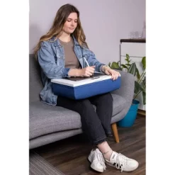 BIRDROCK HOME Lap Desk With Storage And Cushion - Navy -Baxton Studio Store GUEST 45b6e416 8ec3 41d6 974c dde66b9ff1bf