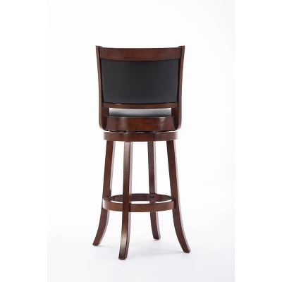 Boraam Industries Augusta Swivel 29" Barstool - Light Cherry 4 Boraam Industries Augusta Swivel 29" Barstool - Light Cherry - Image 2
