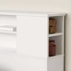 Queen Fusion Bookcase Headboard Pure White - South Shore -Baxton Studio Store GUEST 46affbc5 8df0 4402 a371 e4c83308ce99