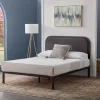 Molly Metal Bed Frame With Rounded Upholstered Headboard - Brookside Home -Baxton Studio Store GUEST 4893c6df f112 4f1c 866a 678b319d300f
