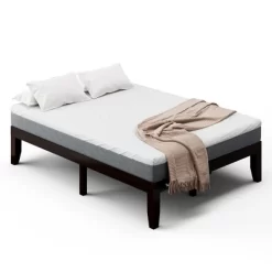 Costway Full Size Wood Bed Frame & 8'' Foam Mattress Set CertiPUR-US Certified -Baxton Studio Store GUEST 48bf895c befe 4bfd 81ce a1bce54d95f4