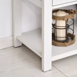 HOMCOM 2-Door Free Standing Sideboard Console Table With Bottom Shelf, Entryway -Baxton Studio Store GUEST 4b6551f6 7d04 4721 91ec 786aa7a8e172