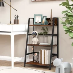 Costway 2PC 3-Tier Ladder Bookshelf Industrial Storage Rack Bookcase Plant Display Shelf -Baxton Studio Store GUEST 4c1c0b2b 91c3 4e80 a67a 458651574870