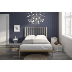Gia Modern Glam Metal Bed - Room & Joy 18 Gia Modern Glam Metal Bed - Room & Joy -Baxton Studio Store GUEST 4c67a4b5 39af 4244 a057 1cc0bb6d8333