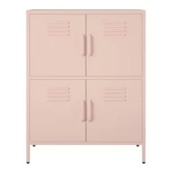 RealRooms Shadwick 4 Door Metal Locker Storage Cabinet -Baxton Studio Store GUEST 4db7412a 9945 4d9f a1bd 045d63c44116