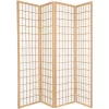 4 Panel Room Divider Natural - Ore International