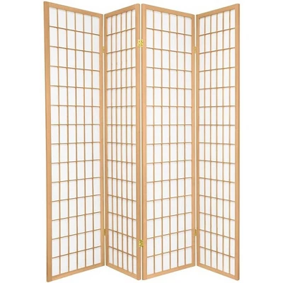 4 Panel Room Divider Natural - Ore International 3 4 Panel Room Divider Natural - Ore International