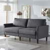 Yaheetech Modern Loveseat Sofa Couch 2-Seater Linen Fabric Upholstery Sofa Couch-Gray -Baxton Studio Store GUEST 4e4c9048 fe3a 4f23 8d21 5e7fb6a8e280