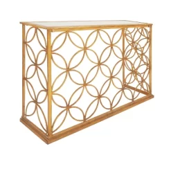 Rectangular Traditional Modern Metal Console Table Gold - Olivia & May -Baxton Studio Store GUEST 4e72e105 83f7 47ed 89f6 904b931b7022