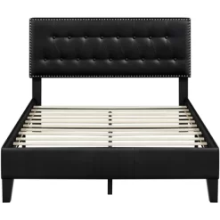 Yaheetech Upholstered Bed Frame With Button-Tufted Headboard -Baxton Studio Store GUEST 4f0a1a01 e853 4e3c 9022 038145d97a29