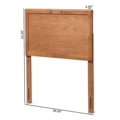 Twin Raya Wood Headboard Walnut - Baxton Studio -Baxton Studio Store GUEST 4f9751b9 60a4 4966 9bed b0d5835094c0