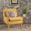 Eilidh Mid Century Tufted Accent Chair Muted Yellow - Christopher Knight Home