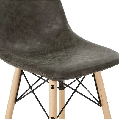 26" Allen Counter Height Barstool Dark Gray - OSP Home Furnishings 5 26" Allen Counter Height Barstool Dark Gray - OSP Home Furnishings - Image 3