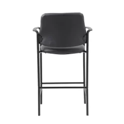 Stool With Arm Black- Boss Office Products -Baxton Studio Store GUEST 51ec1625 38a3 42b3 b6ed 931653ac8b8a