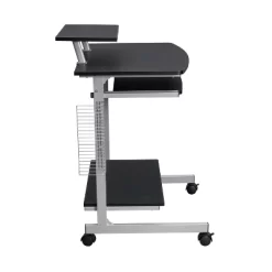 Compact Computer Cart With Storage - Techni Mobili -Baxton Studio Store GUEST 5201f8e3 8e92 4725 ae72 1741020653e6