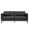 Clyde Linen Upholstered Sofa Charcoal Gray - Inspire Q