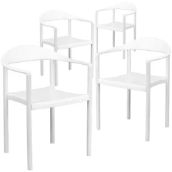 Flash Furniture 4 Pack HERCULES Series 1000 Lb. Capacity Plastic Cafe Stack Chair 7 Flash Furniture 4 Pack HERCULES Series 1000 Lb. Capacity Plastic Cafe Stack Chair -Baxton Studio Store GUEST 54ef2fbf 741d 41c2 bf55 0bfbe34e2017
