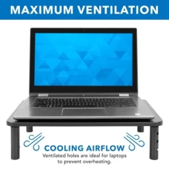 Mount-It! Metal Monitor Riser 2-Pack | Height Adjustable Computer Display And Laptop Stand For Desktop | Fits Up To 32" Screens, 44 Lbs. Capacity -Baxton Studio Store GUEST 55c89ca5 9a3a 4e72 9888 2d6625a179e4