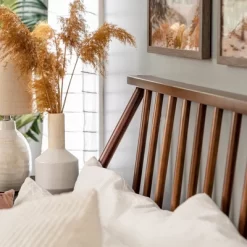 Boho Solid Wood Spindle Platform Bed - Saracina Home -Baxton Studio Store GUEST 56d06391 618a 4987 81f4 c67d43671300