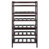Silvi 30 Bottles Wine Rack Wood/Toasted Walnut - Winsome -Baxton Studio Store GUEST 5718c299 074c 4ca7 9833 ddb14029a488