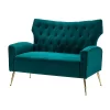 Brion 48" Contemporary Wingback Design Loveseat | KARAT HOME -Baxton Studio Store GUEST 58b7dd93 e58c 4c8b bb9c 67ab70e636ea