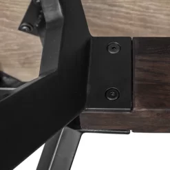 Nevada Trestle Base Dining Table Rustic Oak - Armen Living -Baxton Studio Store GUEST 5990a4c2 931c 47d4 959d 38c4c217682d