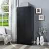 Hopkins Modern 7 Shelf Freestanding Storage Closet - Manhattan Comfort