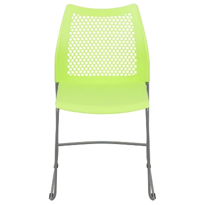 Flash Furniture HERCULES Series 661 Lb. Capacity Stack Chair With Air-Vent Back And Powder Coated Sled Base 4 Flash Furniture HERCULES Series 661 Lb. Capacity Stack Chair With Air-Vent Back And Powder Coated Sled Base - Image 2