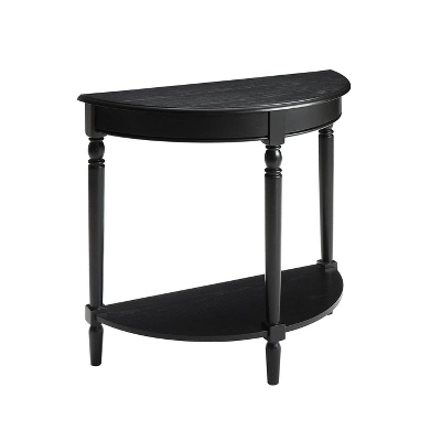 French Country Half Round Entryway Table With Shelf - Breighton Home 8 French Country Half Round Entryway Table With Shelf - Breighton Home - Image 6