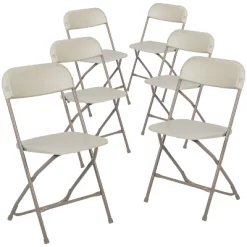 Emma And Oliver Set Of 6 Stackable Folding Plastic Chairs - 650 LB Weight Capacity -Baxton Studio Store GUEST 5ba47bbb 3aaf 46c2 a482 016285076bba