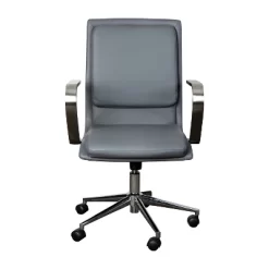 Emma And Oliver Modern Upholstered Mid-Back Home Office Chair With Arms And 5 Star Base 28 Emma And Oliver Modern Upholstered Mid-Back Home Office Chair With Arms And 5 Star Base -Baxton Studio Store GUEST 5c3bba57 4f9b 491b 9d61 54f88dae8936