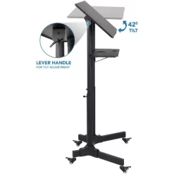 Mount-It! Mobile Standing Height Desk, Portable Podium And Rolling Presentation Lectern, Laptop Stand Up Desk With Caster Wheels -Baxton Studio Store GUEST 5e965a57 930f 4ec7 a7a8 147d50dd3e72