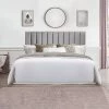 King Crestone Upholstered Headboard With Frame Gray - Hillsdale Furniture -Baxton Studio Store GUEST 5ee9401f 4044 40dd be55 82b232d153f6