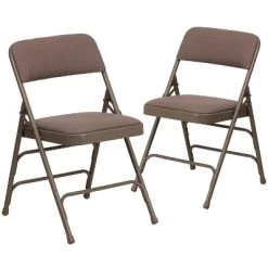 Flash Furniture HERCULES Series Metal Folding Chairs With Padded Seats | Set Of 2 Black Metal Folding Chairs -Baxton Studio Store GUEST 5fed04f7 0dc1 4ca4 af9b fb60e061b14e