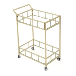 Falon Modern Glam Bar Cart - Christopher Knight Home -Baxton Studio Store GUEST 60528f26 3b8d 4d2e bd5d 1db2cbf5eb96
