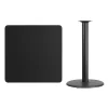 Flash Furniture 36'' Square Black Laminate Table Top With 24'' Round Bar Height Table Base -Baxton Studio Store GUEST 6097281a eb46 4e68 baaa 8bdb578e2aed
