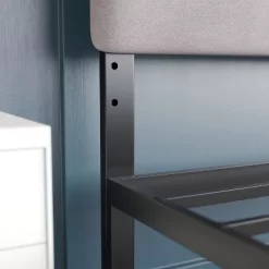 Emma And Oliver Modern Upholstered Headboard With Horizontal Line Stitching And Adjustable Height Rails -Baxton Studio Store GUEST 60aba9dd f620 408b 8beb c982773bfd81