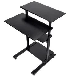 Monoprice Height Adjustable PC Workstation Cart For Sit-Stand -Baxton Studio Store GUEST 6209d17a 9418 4741 8792 9589dc3139ab