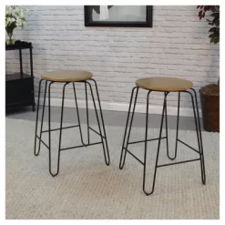 Set Of 2 24" Winston Counter Height Barstools - Carolina Chair & Table