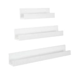 3pc Levie Wooden Picture Ledge Wall Shelf Set - Kate & Laurel All Things Decor -Baxton Studio Store GUEST 635382f6 7e2d 45fe 977d 00667af48ef2