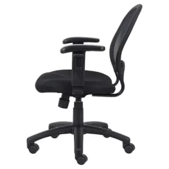 Mesh Chair With Adjustable Arms Black - Boss Office Products -Baxton Studio Store GUEST 63bde21b 0a72 488c 96f9 fbe2daf4443a